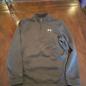 Men’s Golf Under Armour Gray Quarter-Zip Pullover